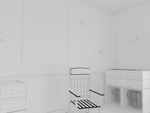habitacion bebe baby room 2bedroom interior 1 room bedding bed living scene interior design concept Modelo 3D