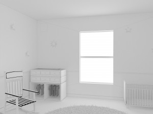 habitacion bebe baby room 2bedroom interior 1 room bedding bed living scene interior design concept Modelo 3D