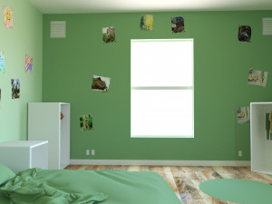 child bedroom interior 1 room bedding bed living scene interior design concept furniture architectur 3D Model