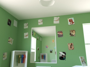 child bedroom interior 1 room bedding bed living scene interior design concept furniture architectur 3D Model