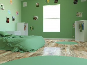 child bedroom interior 1 room bedding bed living scene interior design concept furniture architectur 3D Model