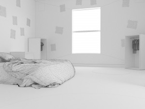 child bedroom interior 1 room bedding bed living scene interior design concept furniture architectur 3D Model