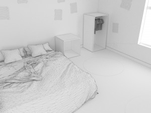 child bedroom interior 1 room bedding bed living scene interior design concept furniture architectur 3D Model
