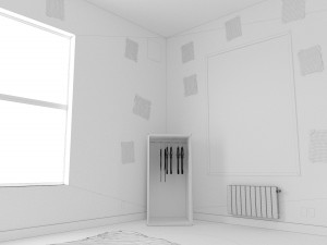 child bedroom interior 1 room bedding bed living scene interior design concept furniture architectur 3D Model