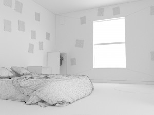 child bedroom interior 1 room bedding bed living scene interior design concept furniture architectur 3D Model