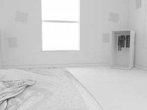 child bedroom interior 1 room bedding bed living scene interior design concept furniture architectur 3D Model