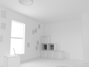 child bedroom interior 1 room bedding bed living scene interior design concept furniture architectur 3D Model