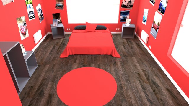 child bedroom interior 2 room bedding bed living scene interior design concept furniture architectur 3Dモデル .c4d .max .obj .3ds .fbx .stl .blend 