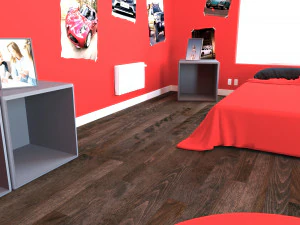 child bedroom interior 2 room bedding bed living scene interior design concept furniture architectur 3D Model