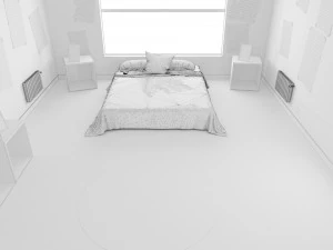 child bedroom interior 2 room bedding bed living scene interior design concept furniture architectur 3D Model