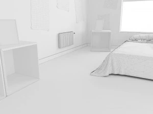 child bedroom interior 2 room bedding bed living scene interior design concept furniture architectur 3D Model
