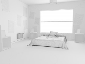 child bedroom interior 2 room bedding bed living scene interior design concept furniture architectur 3Dモデル