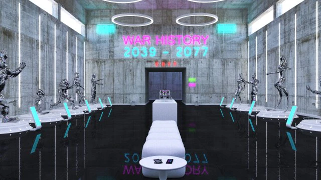 cyberpunk museum interior futuristic design building robot alien fiction cyborg steampunk restaurant 3D Model .c4d .max .obj .3ds .fbx .stl .blend 