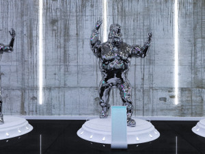 cyberpunk museum interior futuristic design building robot alien fiction cyborg steampunk restaurant 3D Модель