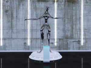 cyberpunk museum interior futuristic design building robot alien fiction cyborg steampunk restaurant 3D Модель