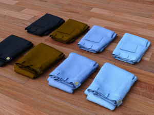 textured folded jeans Model 3D