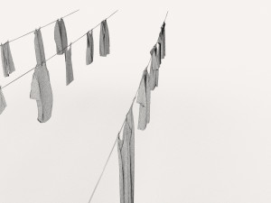 textured hanged clothes line 3D मॉडल
