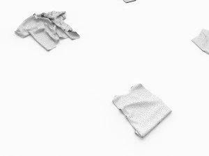 textured clothes lying 3D Model