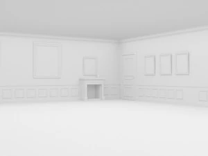 Antique living room book school ancient office old antique historical fantasy wood biblioteca study 3D Model