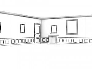 Antique living room book school ancient office old antique historical fantasy wood biblioteca study 3D Model