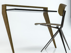chairdesk 3D 모델