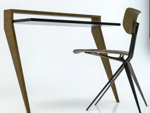 chaise bureau Modèle 3D