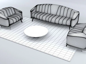 canap&eacute; Modèle 3D