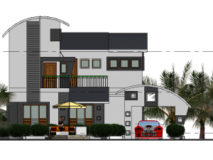 3d architectural modern house 3D 模型