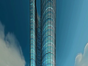 3D 건축 현대 집 3D 모델