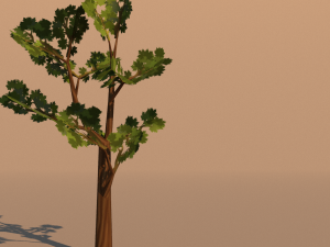 painted tree lowpoly 3D Model