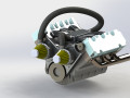 V6 engine full 3D-Modell