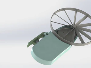 손 부채 3D 프린트 모델