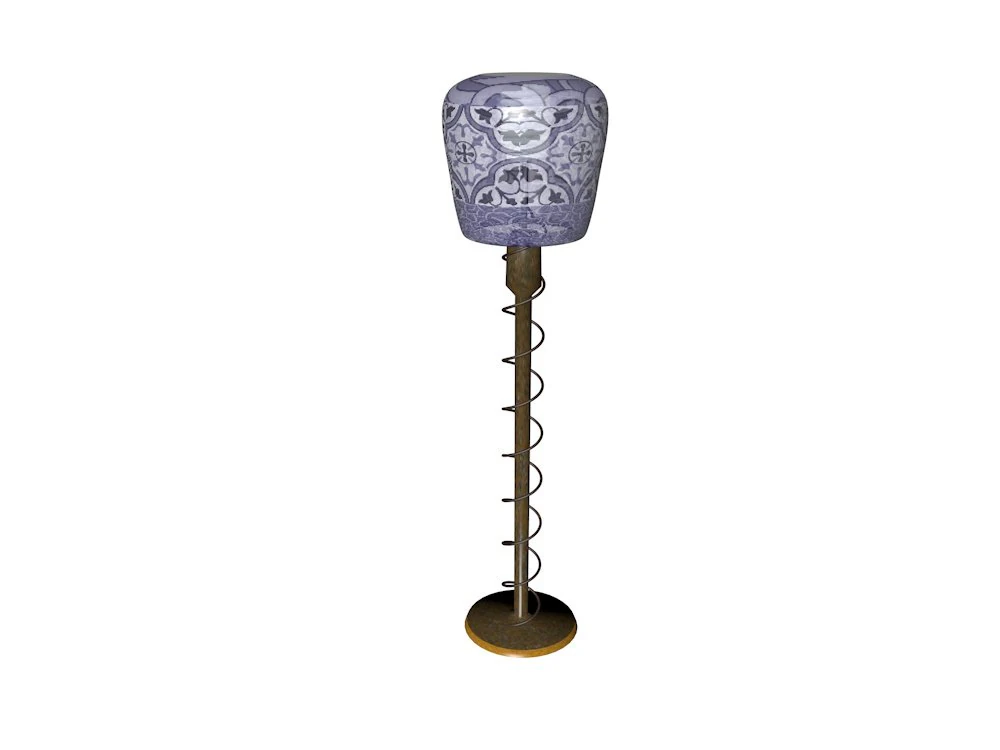 floor lamp 1 3D Model .c4d .max .obj .3ds .fbx .stl .blend