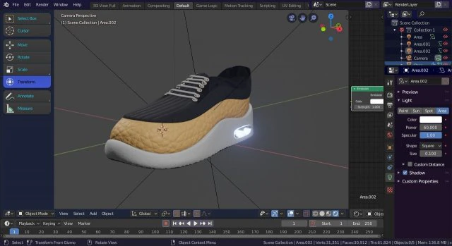주도 신발 3D 모델 .c4d .max .obj .3ds .fbx .stl .blend