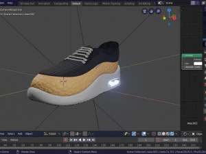 주도 신발 3D 모델