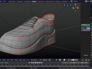 주도 신발 3D 모델