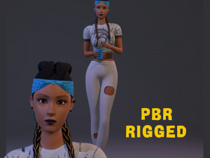 3d character kelly 3D Model
