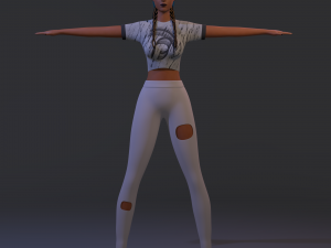 3d character kelly Model 3D