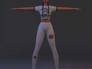 3d character kelly 3D Model