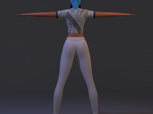 3d character kelly Model 3D