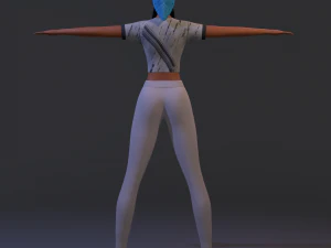 3d character kelly 3D Model