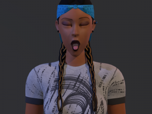 3d character kelly Model 3D