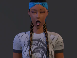 3d character kelly 3D Model