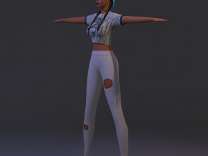 3d character kelly Model 3D