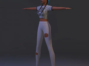 3d character kelly 3D Model