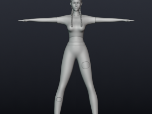 3d character kelly Model 3D