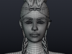 3d character kelly Model 3D