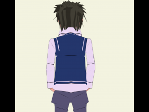 schoolboy anime character 3D Model