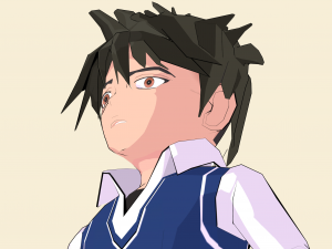 schoolboy anime character 3D Model