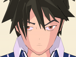 schoolboy anime character 3D Model